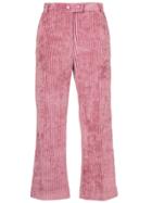 Moncler Cropped Corduroy Trousers - Pink