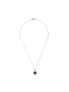 Foundrae 18kt Yellow Gold Diamond Crescent Disc Necklace