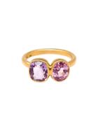 Marie Helene De Taillac Spinel And Amethyst Princess Duet Ring - Pink