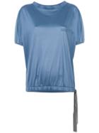 Fabiana Filippi Drawstring Hem T-shirt - Blue