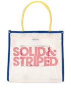 Solid & Striped Contrast Loo Tote - Neutrals