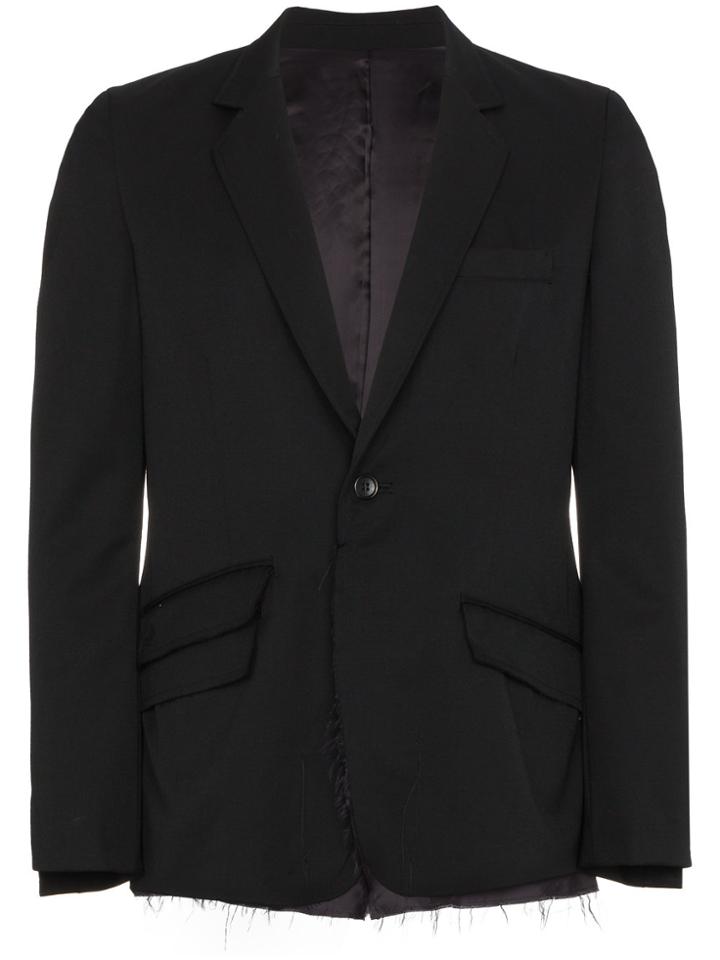 Sulvam Deconstructed Single Breasted Jacket - Black
