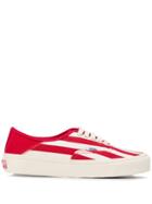 Vans Striped Sneakers - Red