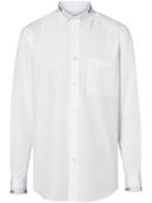 Burberry Logo Detail Cotton Poplin Shirt - White