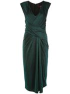 Sies Marjan Metallic Wrap Dress - Green