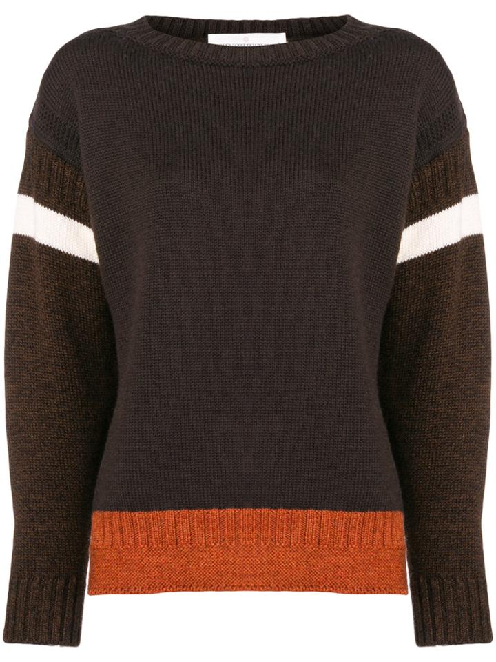 Golden Goose Deluxe Brand Stripe Insert Sweater - Brown