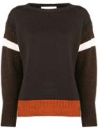 Golden Goose Deluxe Brand Stripe Insert Sweater - Brown