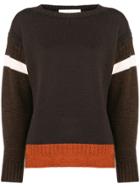 Golden Goose Deluxe Brand Stripe Insert Sweater - Brown