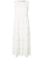 Red Valentino Scalloped Midi Dress - White