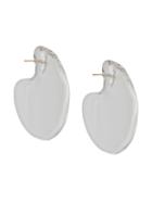 Annika Inez Glassy Disk Large Earrings - Gold