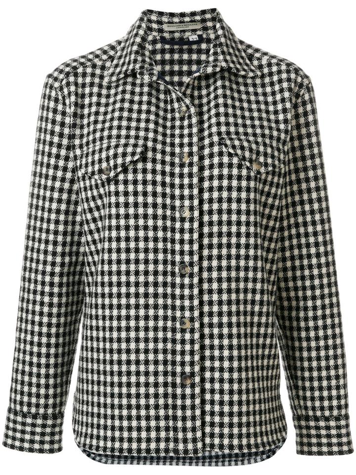 Holland & Holland Checked Canvas Jacket - Black