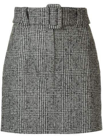 I Am Studio Front Zip Mini Skirt - Grey