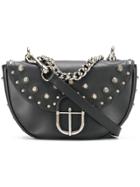 Roberto Cavalli Stud Shoulder Bag - Black