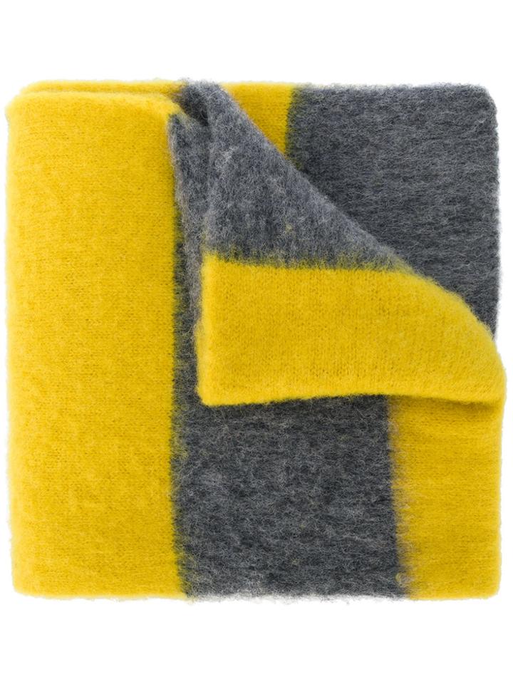 Ps By Paul Smith Striped Scarf - Grey