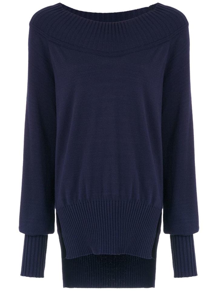 Gloria Coelho Long Knitted Top - Blue