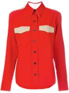 Calvin Klein 205w39nyc Double Woven Twill Shirt - Red