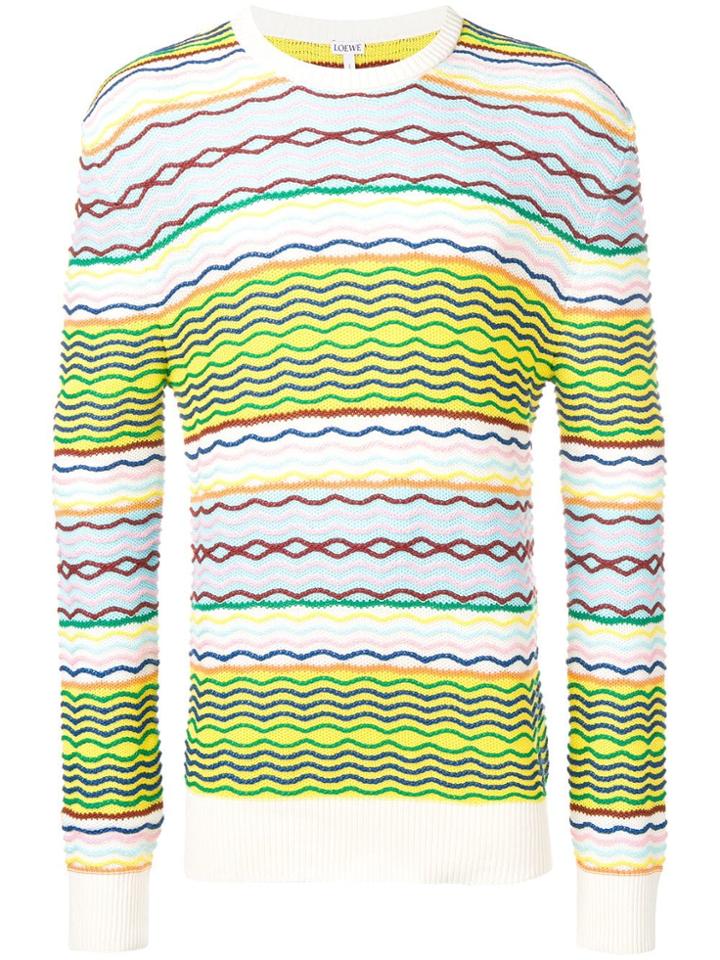 Loewe Striped Sweater - Yellow