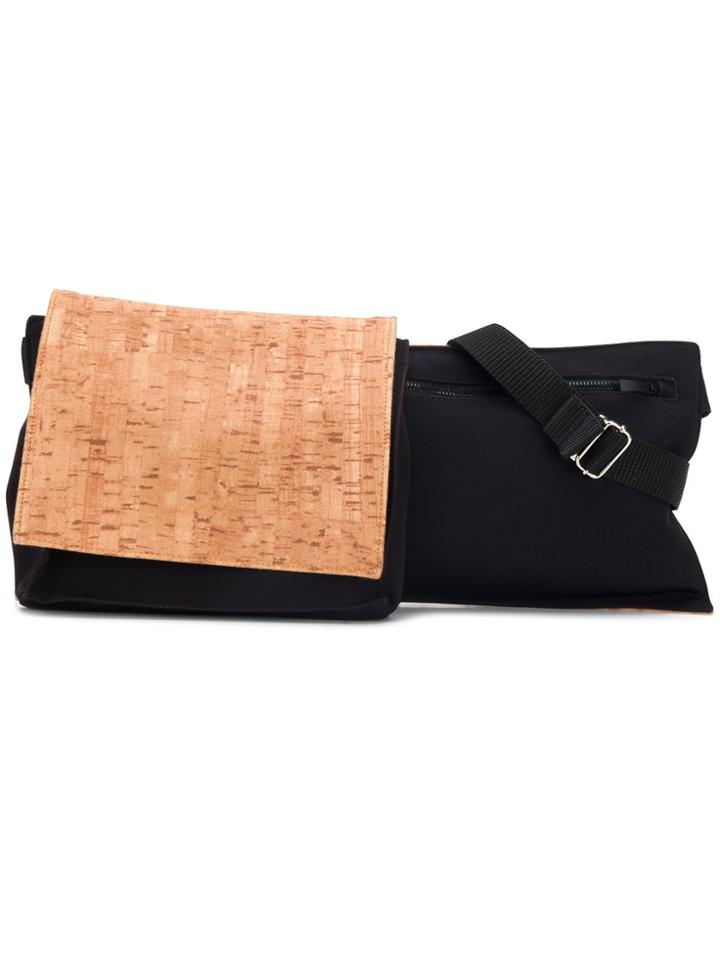 Cottweiler Cork-panel Belt Bag - Black