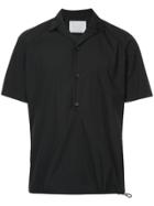 Kolor Half Placket Shirt - Black