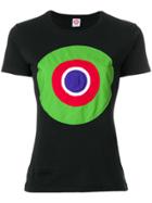 Circled Be Different Circle Appliqué T-shirt - Black