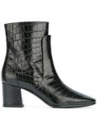 Givenchy Embossed Crocodile Effect Boots