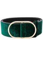 Frame Denim Faux Suede Belt - Green
