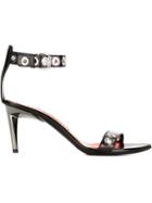 Proenza Schouler Eyelet Embellished Sandals, Women's, Size: 38, Black, Calf Leather/bos Taurus/leather