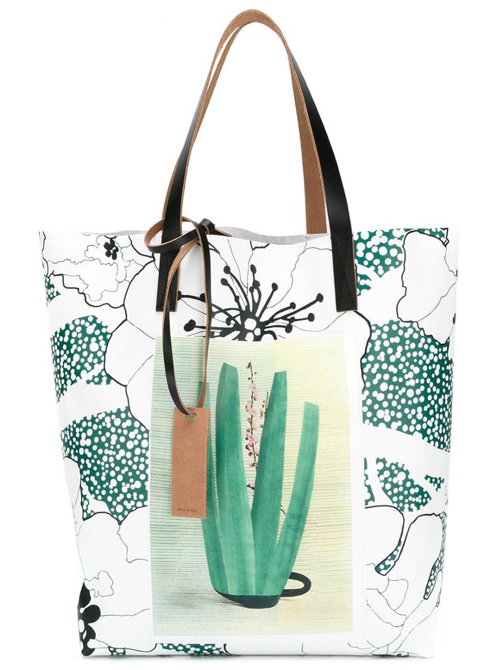 Marni Ruth Van Beek Shopper Tote, Women's, Green, Leather/pvc