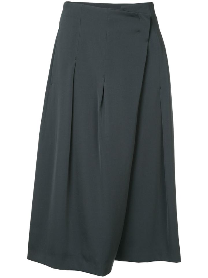 Des Prés Wrap Style Skort Culottes - Blue
