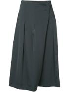Des Prés Wrap Style Skort Culottes - Blue