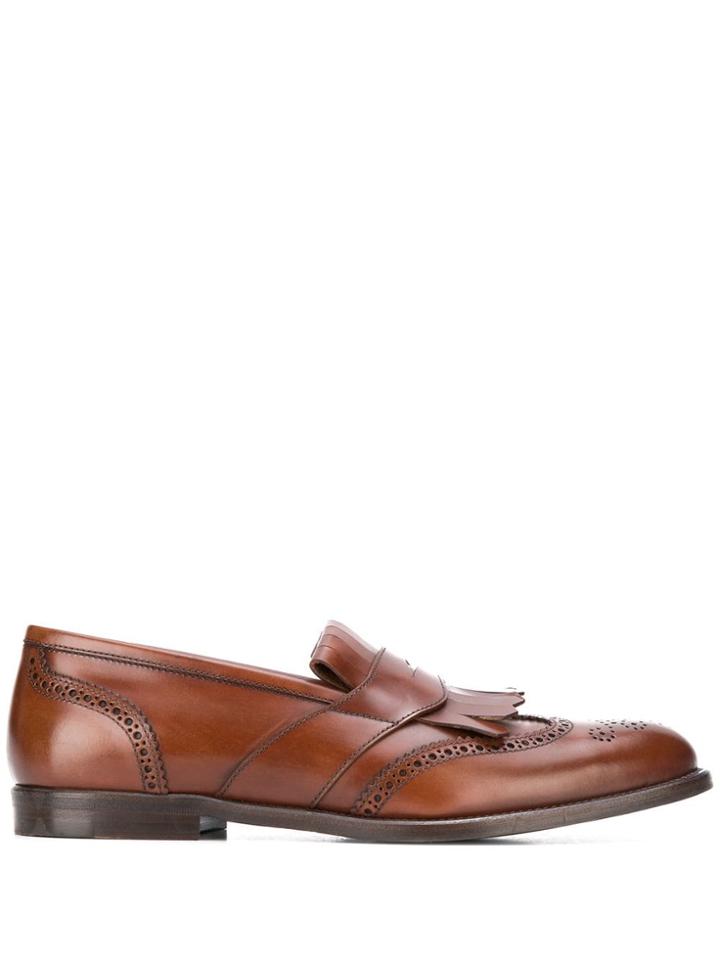Brunello Cucinelli Fringe Loafer - Brown