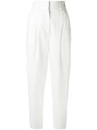 Paul Smith - Tailored Trousers - Women - Cotton/linen/flax - 44, White, Cotton/linen/flax