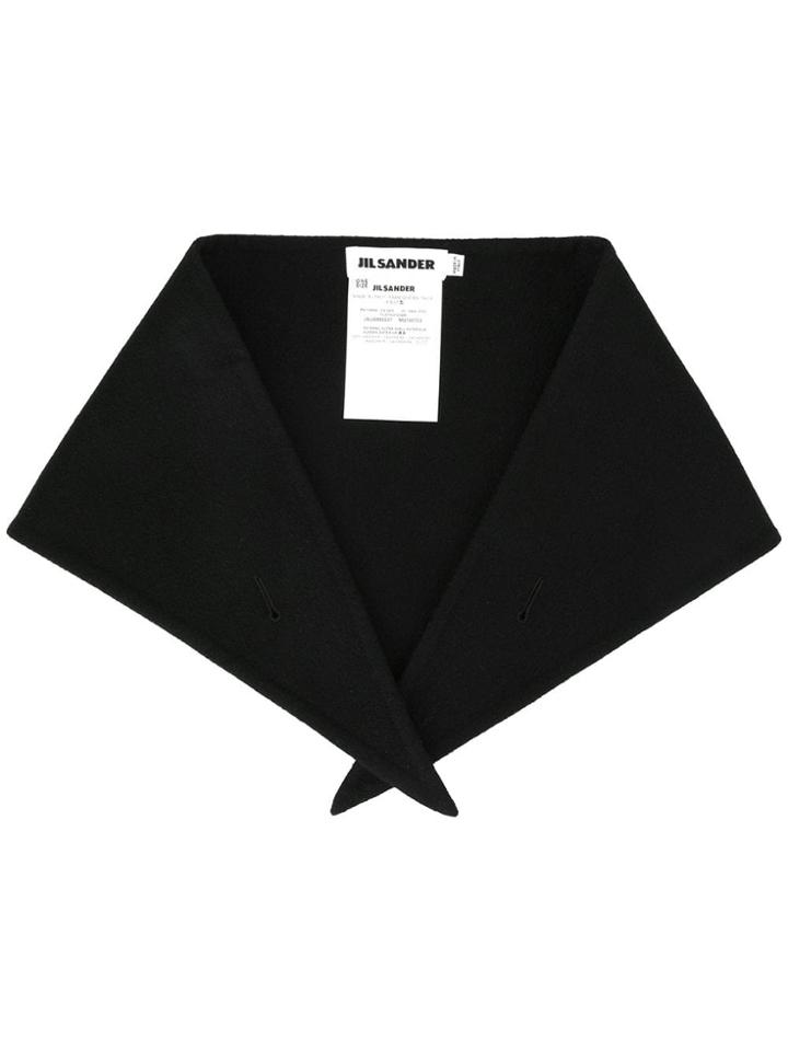 Jil Sander Cashmere Neckerchief - Black