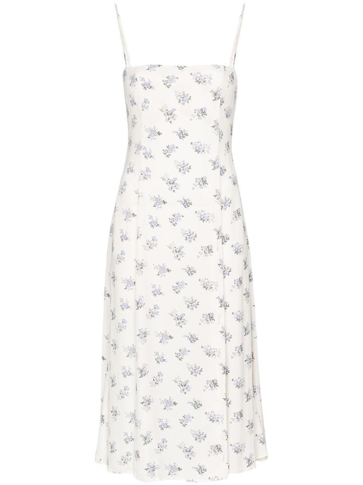 Reformation Vollare Floral Print Midi Dress - Multicolour