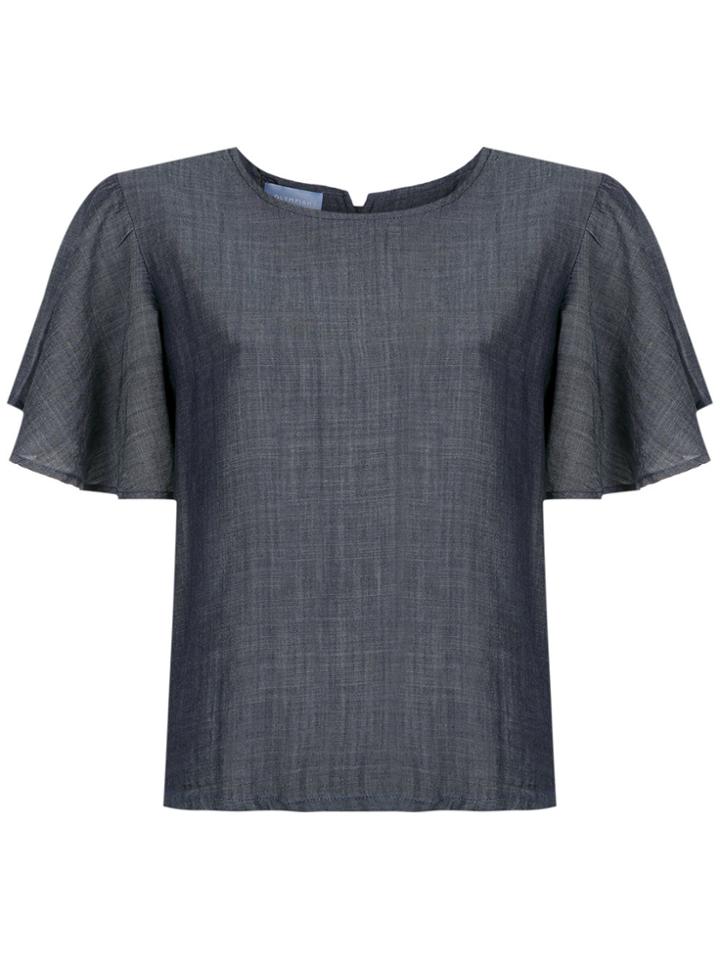 Olympiah Short Sleeves Blouse - Blue