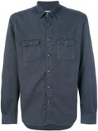 Officine Generale Patch Pocket Shirt - Grey