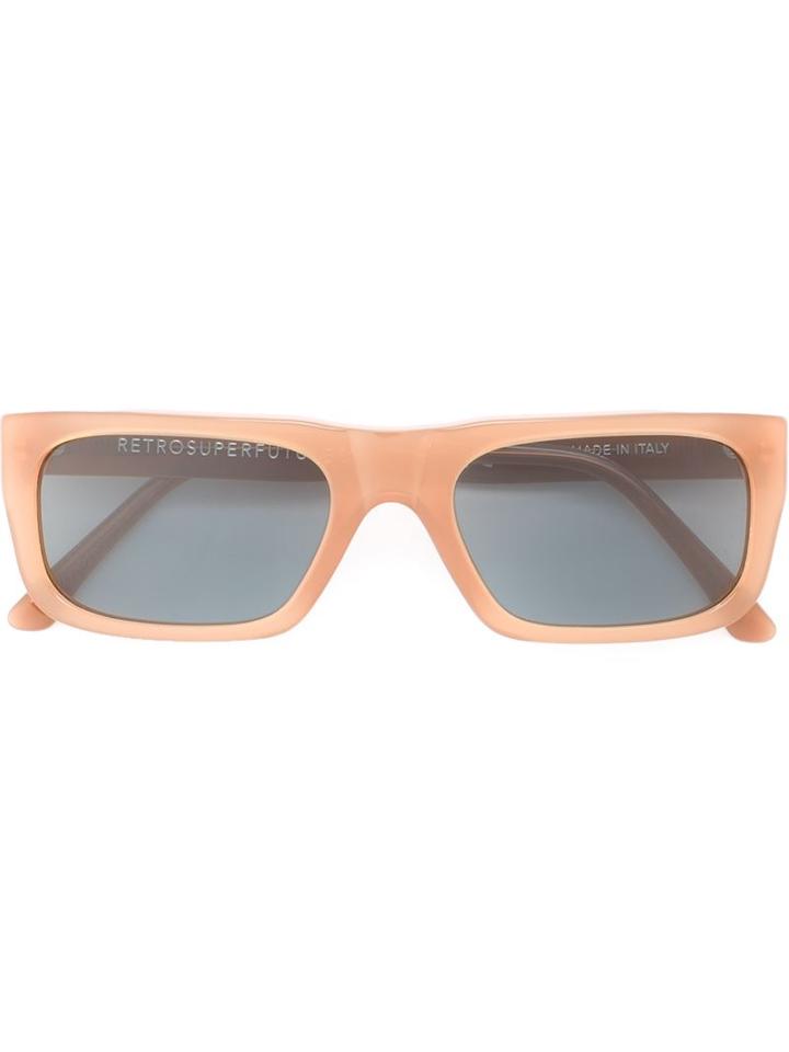 Retrosuperfuture - 'augusto Beato' Sunglasses - Unisex - Acetate - One Size, Brown, Acetate