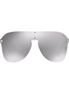 Versace Eyewear #frenergy Visor Sunglasses - Silver