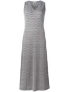 M Missoni Knitted Maxi Dress, Women's, Size: 44, Grey, Polyamide/polyester/viscose/polyester