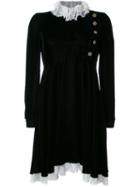 Philosophy Di Lorenzo Serafini Lace Collared Dress, Women's, Size: 40, Black, Acetate