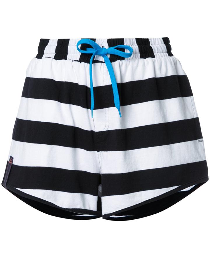 The Upside Stripe Volley Shorts - Blue