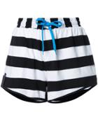 The Upside Stripe Volley Shorts - Blue