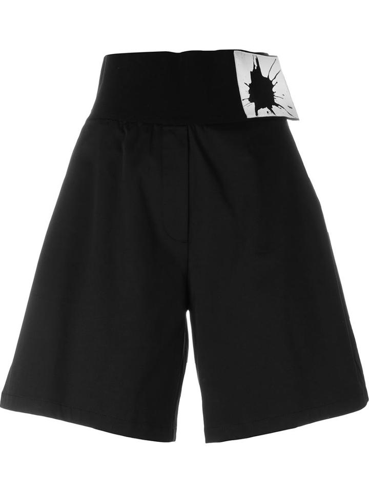 Mm6 Maison Margiela Wide Leg Belted Shorts