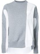 Sacai Deconstructed Sweatshirt, Women's, Size: 2, Grey, Cotton