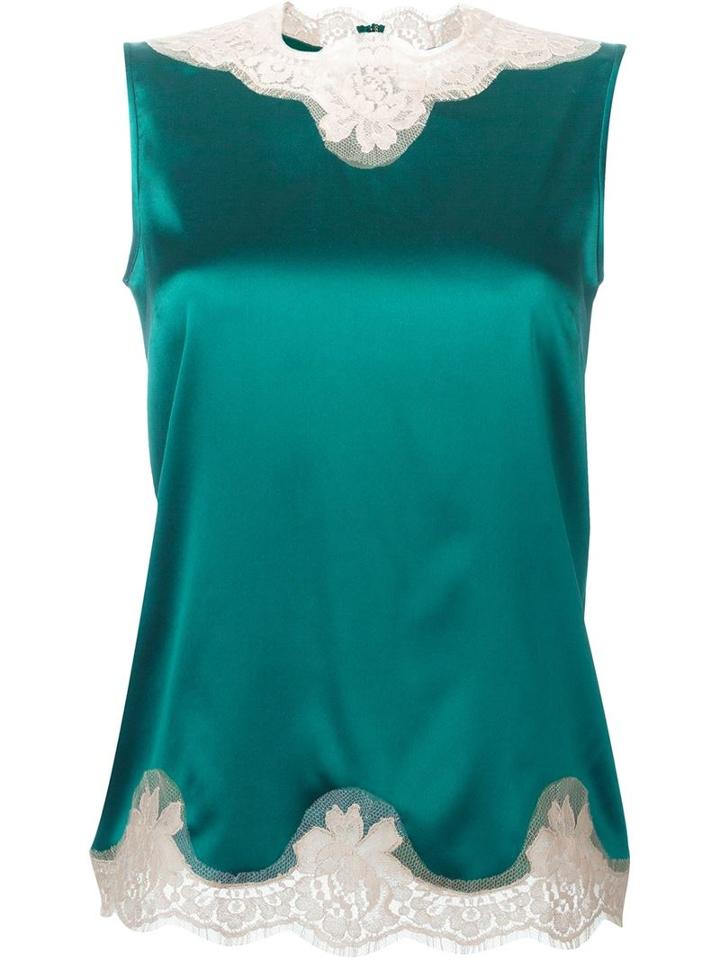 Dolce & Gabbana Lace Trim Tank Top