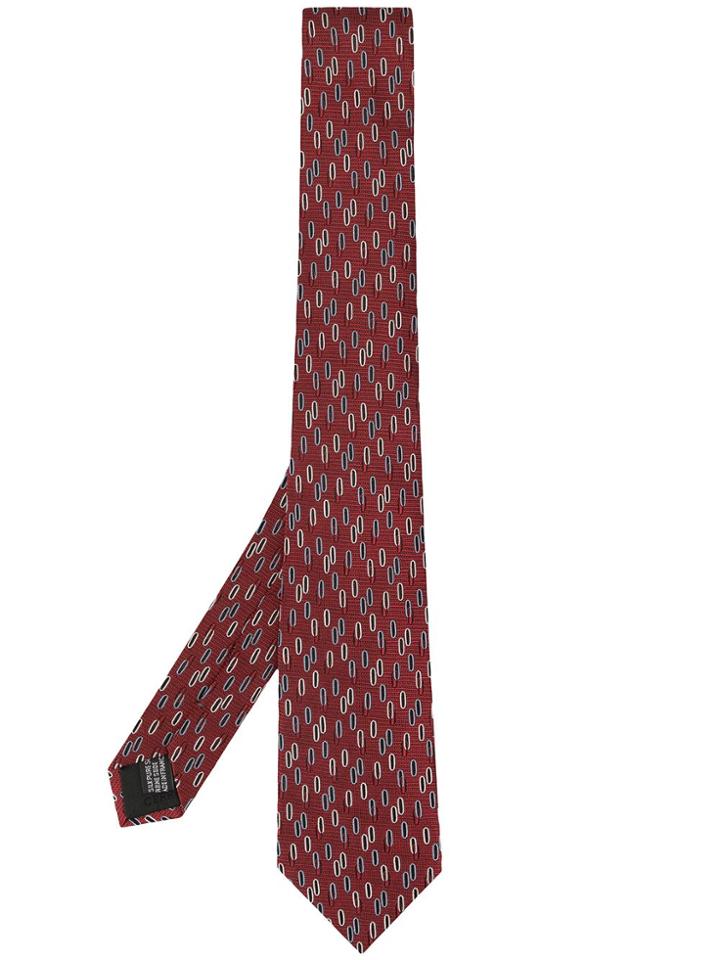 Cerruti 1881 Oval Print Tie - Red