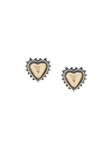 Ugo Cacciatori Heart Earrings - Silver