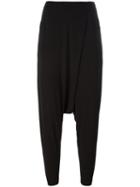 Demoo Parkchoonmoo Drop Crotch Trousers, Women's, Size: 42, Black, Polyester/rayon