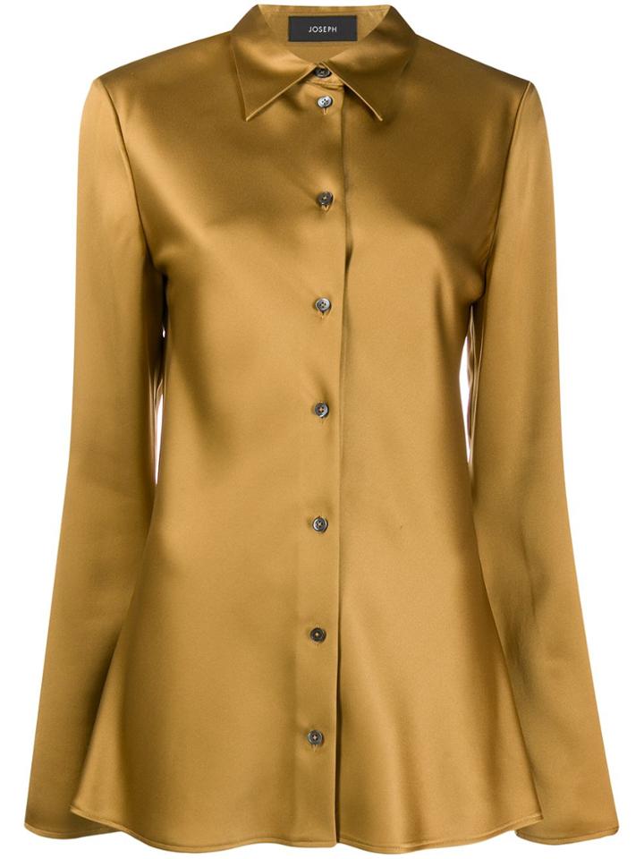 Joseph Tailored Silk Shirt - Gold