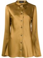 Joseph Tailored Silk Shirt - Gold